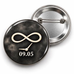 10 Kasım - 09.05 ve Sonsuzluk - 58mm Rozet