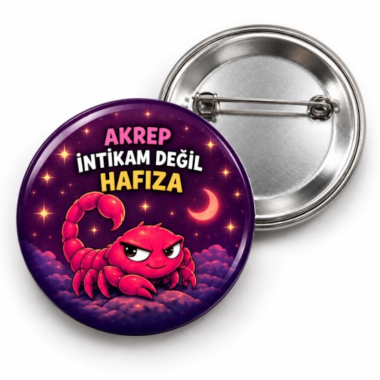 Akrep - İntikam Değil Hafıza - 58mm Rozet
