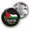 Filistin - Bayrak ve Zeytin Dalları - 58mm Rozet
