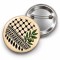 Filistin - Kefiye ve Zeytin Dalı - 58mm Rozet