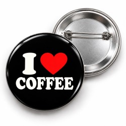 I Love Coffee - 58mm Rozet