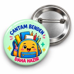 Çantam Benden Daha Hazır - 58mm Rozet