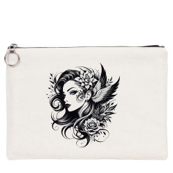 TATTOO TABLET/PORTFÖY ÇANTA - ASTARLI 30x21 cm BEYAZ - No.02