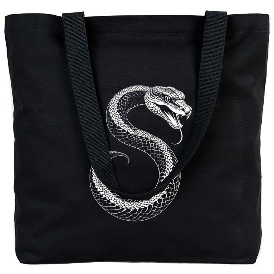 TATTOO PLAJ ÇANTASI KANVAS 48x41x10 cm SİYAH