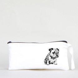 TATTOO BEZ KALEMLİK ÇANTA 21x10 cm BEYAZ - No.10