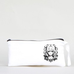 TATTOO BEZ KALEMLİK ÇANTA 21x10 cm BEYAZ - No.13