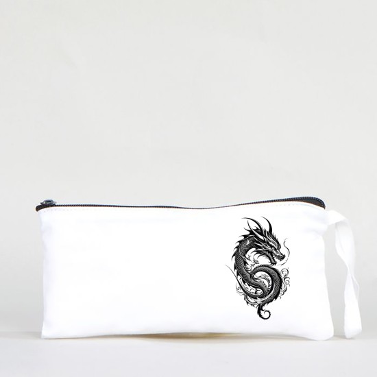 TATTOO BEZ KALEMLİK ÇANTA 21x10 cm BEYAZ