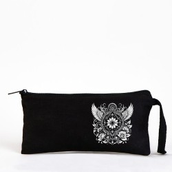 TATTOO BEZ KALEMLİK ÇANTA 21x10 cm SİYAH- No.10