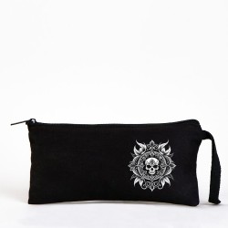 TATTOO BEZ KALEMLİK ÇANTA 21x10 cm SİYAH- No.11