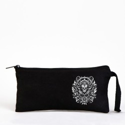 TATTOO BEZ KALEMLİK ÇANTA 21x10 cm SİYAH- No.13