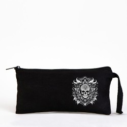 TATTOO BEZ KALEMLİK ÇANTA 21x10 cm SİYAH- No.14