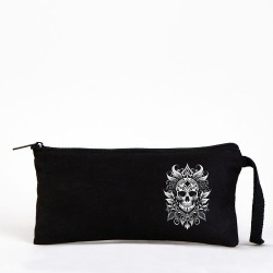 TATTOO BEZ KALEMLİK ÇANTA 21x10 cm SİYAH- No.16