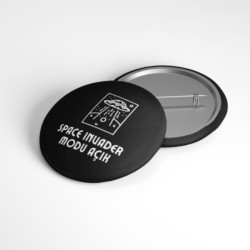 Space Invader Modu Açık - 58mm Rozet