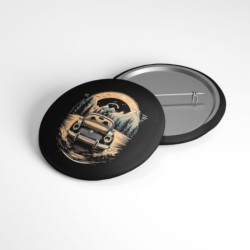 Retro Gece Yolculuğu - 58mm Rozet - No.01