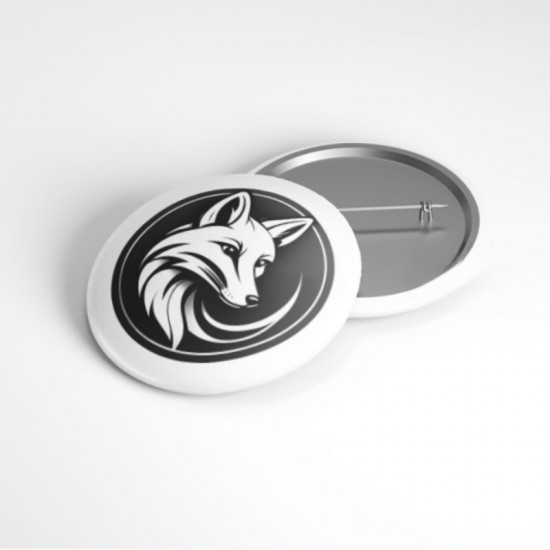 Tilki Minimalizmi - 58mm Rozet