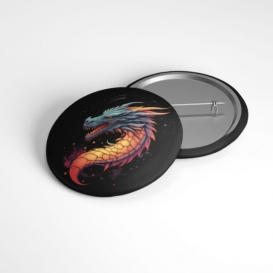Ejderhanın Alevi - 58mm Rozet