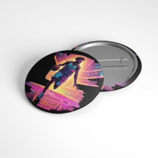 Neon Basketbolcu - 58mm Rozet