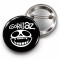 Gorillaz - Gülen Kuru Kafa - 58mm Rozet
