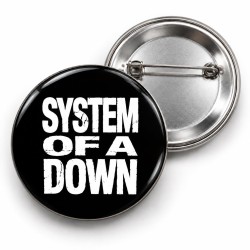 System of a Down - Beyaz Yazı - 58mm Rozet