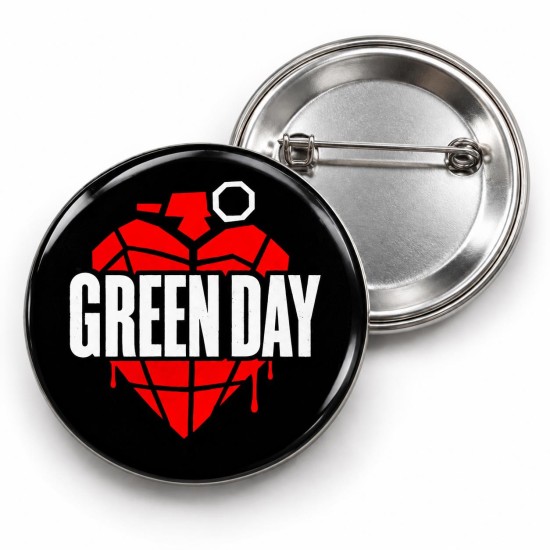 Green Day - Kırmızı Kalp - 58mm Rozet