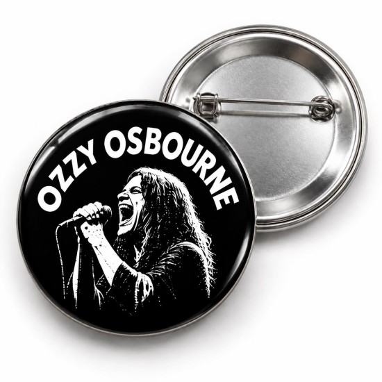 Ozzy Osbourne - Mikrofonlu Portre - 58mm Rozet