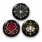 Örümcek Gül ve Lotus - 3’lü 58mm Rozet Seti