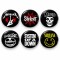 Alternatif Rock ve Metal - 6’lı 58mm Rozet Seti