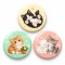 Patiler Papatyalar ve Kedi Dostları - 3’lü 58mm Rozet Seti