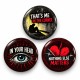 Corner In Your Head ve Nothing Else Matters - 3’lü 58mm Rozet Seti