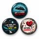 Ironic Who I Am ve Nothing Compares - 3’lü 58mm Rozet Seti