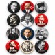 Atatürk Portre Koleksiyonu - 12’li 58mm Rozet Seti