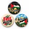 Filistin Özgürlük ve Kudüs - 3’lü 58mm Rozet Seti