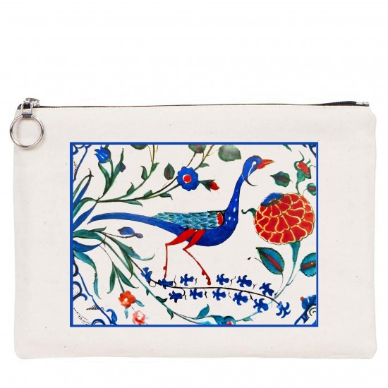 TÜRK EL SANATLARI TABLET/PORTFÖY ÇANTA - ASTARLI 30x21 cm BEYAZ - No.012