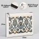 TÜRK EL SANATLARI TABLET/PORTFÖY ÇANTA - ASTARLI 30x21 cm BEYAZ - No.014