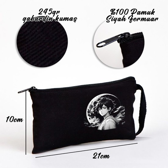 TATTOO BEZ KALEMLİK ÇANTA 21x10 cm SİYAH