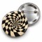 Vintage Spiral - Krem Dama Tüneli - 58mm Rozet