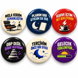 YKS Mola ve Gelecek - 6’lı 58mm Rozet Seti